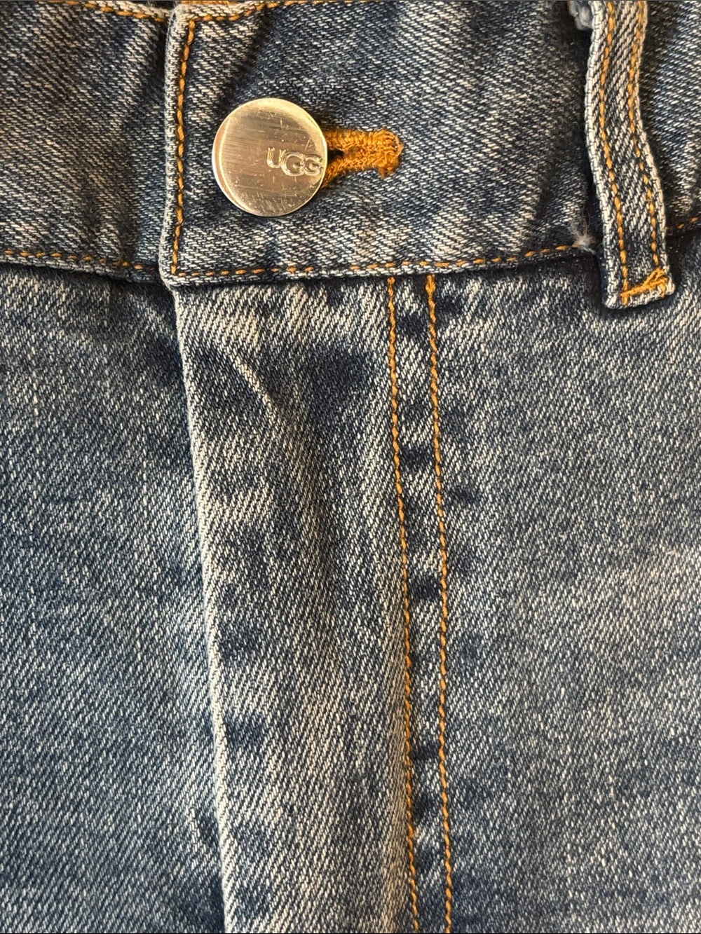 UGG Etna Pants Cropped Wide Leg Blue Jeans. Size M - Picture 3 of 5